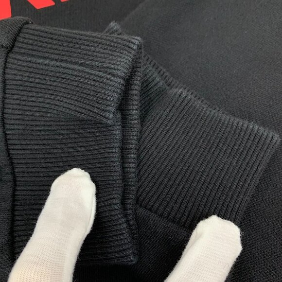 CM0449 Burberry Black Sweatshirt With Red Logo Print Medium - Picture 8 of 8